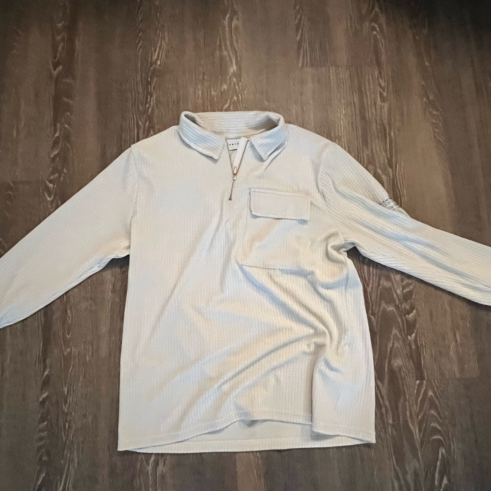 Top man quarter zip sweater w pocket